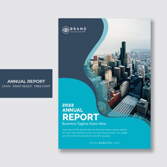 Conception de la couverture du rapport annuel d'entreprise