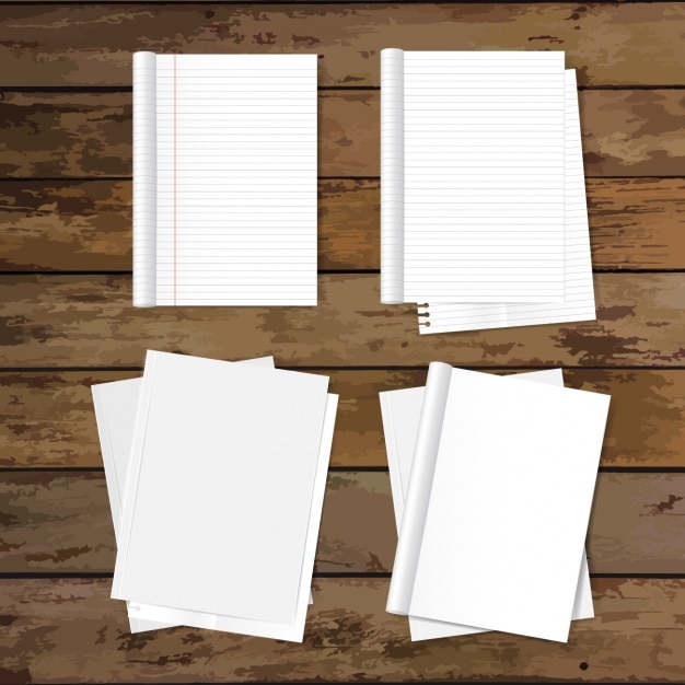 Vecteur gratuit conception de documents vides