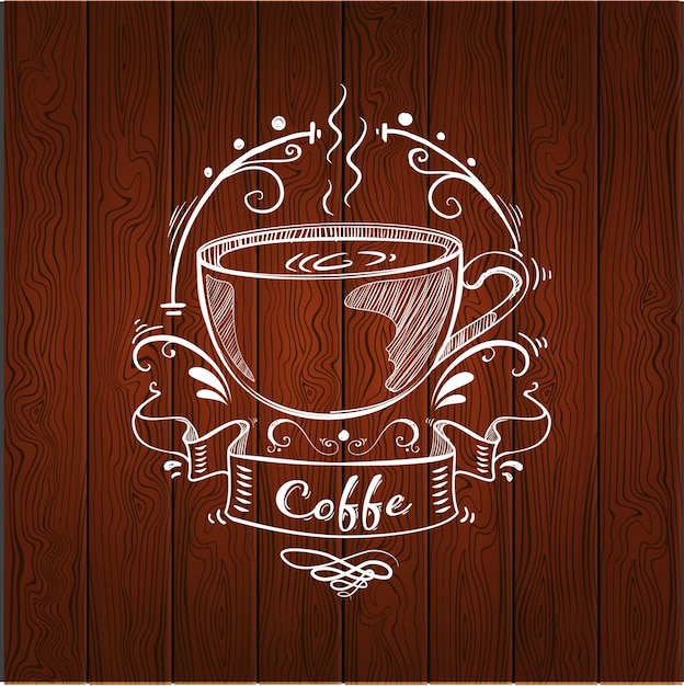 Vecteur gratuit conception du logo du café