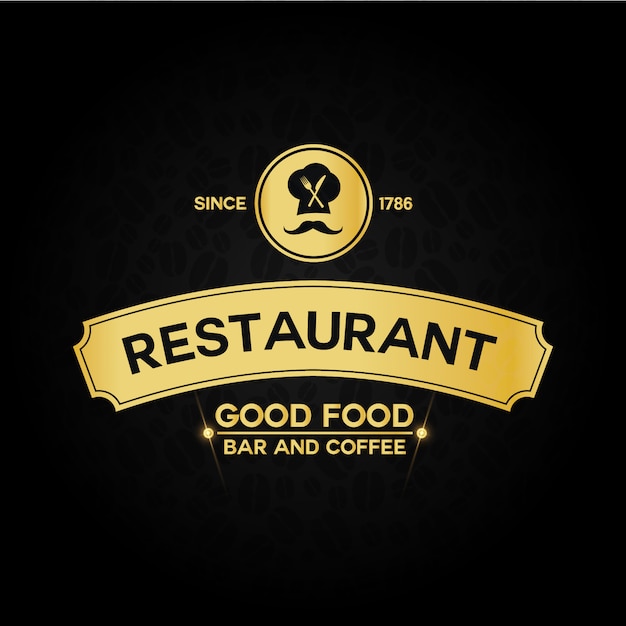 Vecteur gratuit conception du logo du restaurant