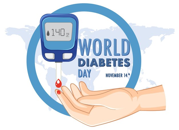 Conception du logo de la journée mondiale du diabète
