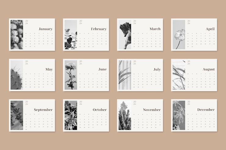Vecteur gratuit conception du modèle de calendrier