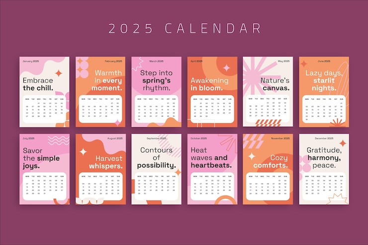 Vecteur gratuit conception du modèle de calendrier