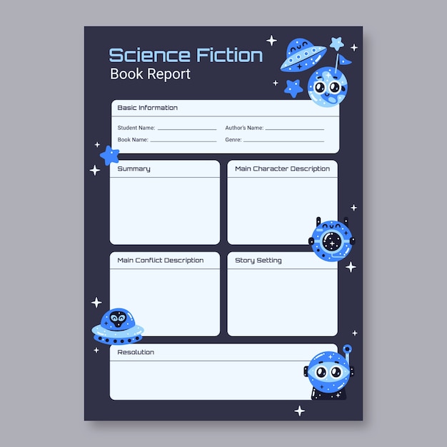 Vecteur gratuit conception du modèle de rapport