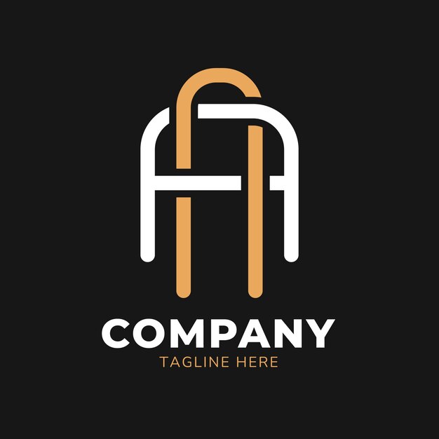 Conception Du Monogramme Du Logo Aa