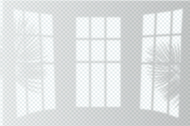 Vecteur gratuit conception d'effet de superposition d'ombres transparentes monochromes