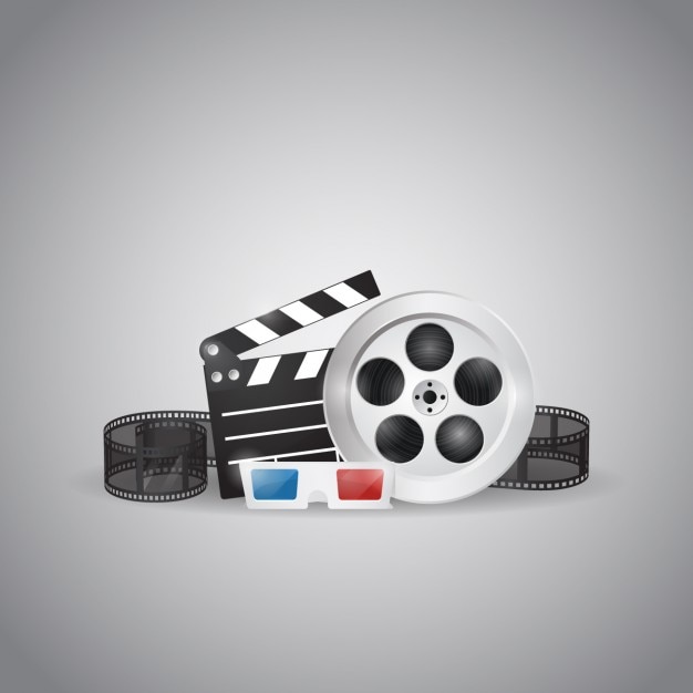 Vecteur gratuit la conception des éléments de cinéma