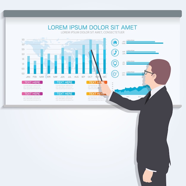 Vecteur gratuit la conception des éléments infographiques