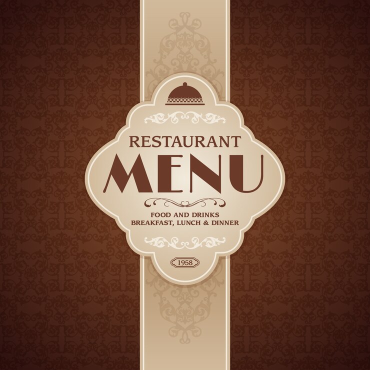 Vecteur gratuit conception de l&#39;étiquette des restaurants