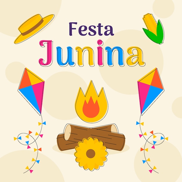 Conception De La Fête De La Fête Junina