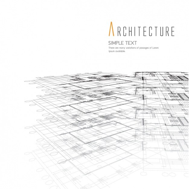 Vecteur gratuit conception de fond d'architecture