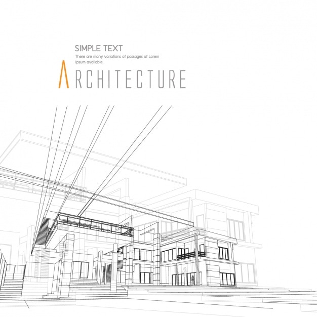 Vecteur gratuit conception de fond d'architecture