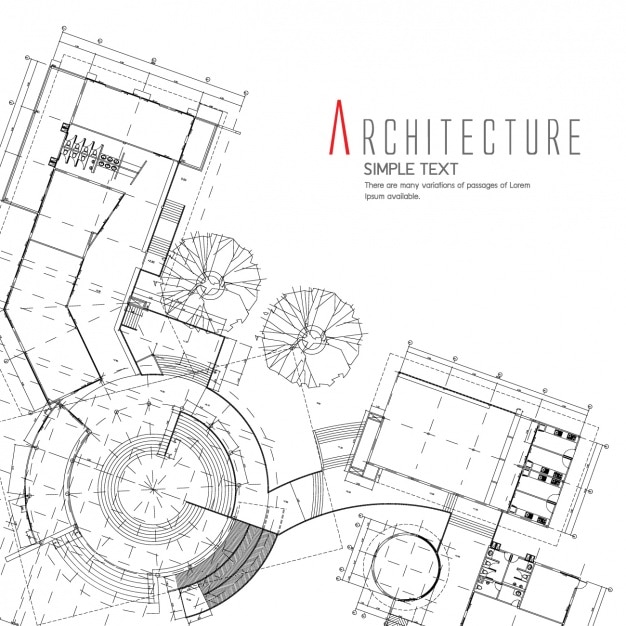Vecteur gratuit conception de fond d'architecture