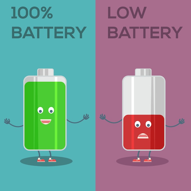 Vecteur gratuit conception de fond de la batterie