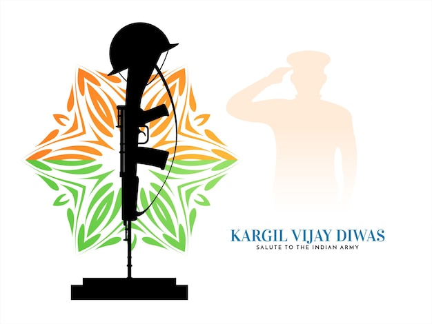 Conception De Fond De Célébration Du 26 Juillet Kargil Vijiay Diwas