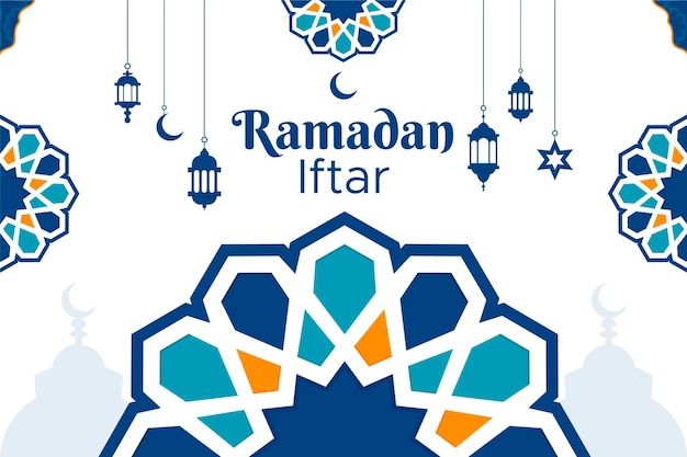 Conception De Fond De L'iftar Du Ramadan