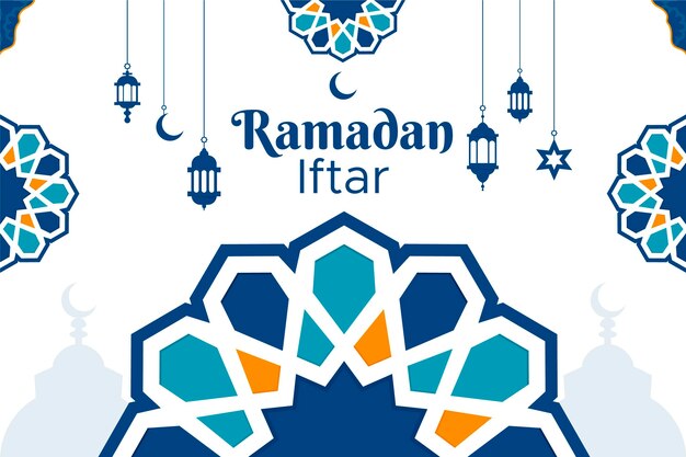 Conception de fond de l'iftar du ramadan