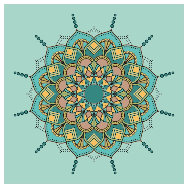 Vecteur gratuit conception de fond mandala