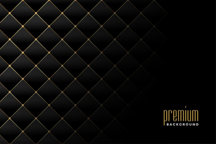 Vecteur gratuit conception de fond de motif de diamant de luxe doré de rembourrage