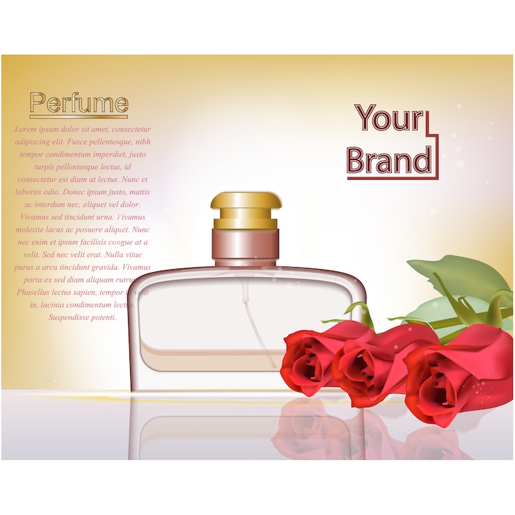 Vecteur gratuit conception de fond de parfum