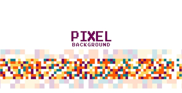 Conception De Fond De Points De Pixels Colorés