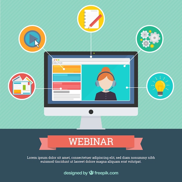 Conception de fond webinaire