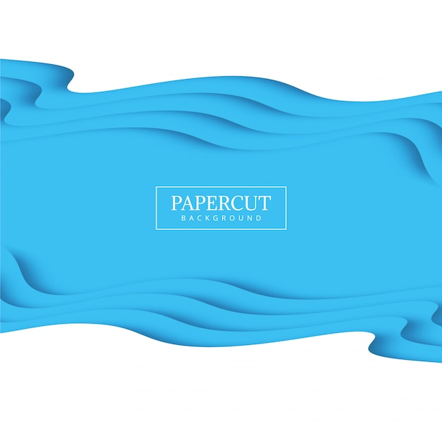Conception de forme créative moderne en papier papercut