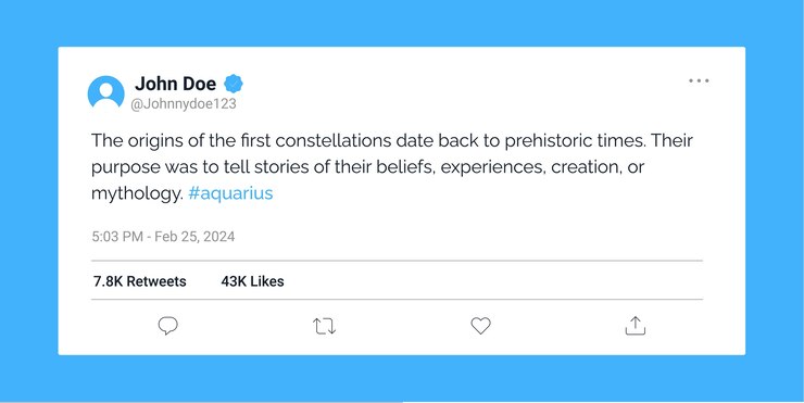 Vecteur gratuit conception générique d'un message twitter
