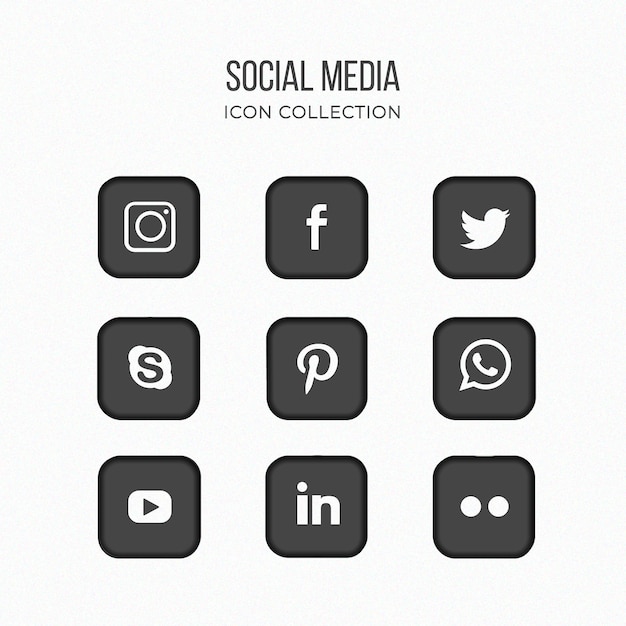 Conception d&#39;icône de médias sociaux