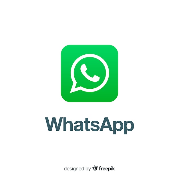Vecteur gratuit conception d'icône whatsapp