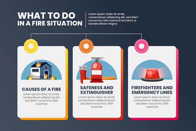 Conception Infographique De Feu Dégradé