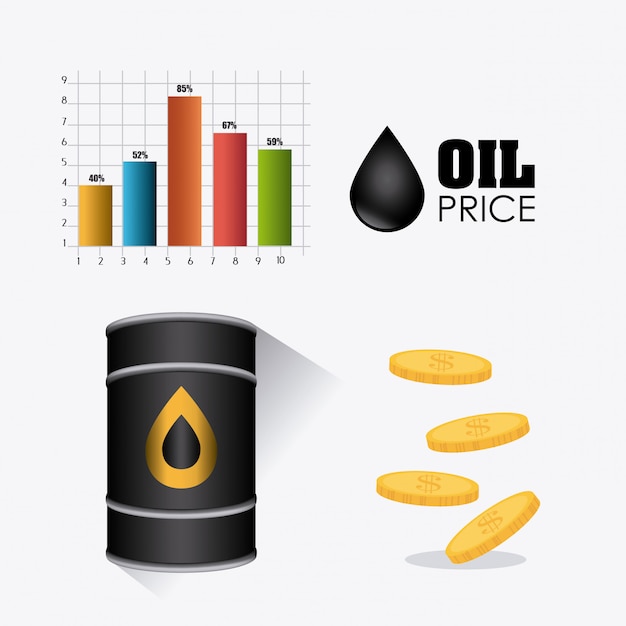 Conception Infographique De L'industrie Du Pétrole Et Du Pétrole