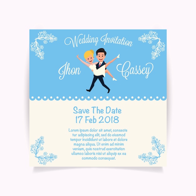 Conception D'invitation De Mariage