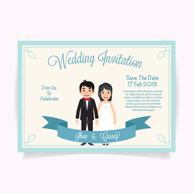 Conception D'invitation De Mariage