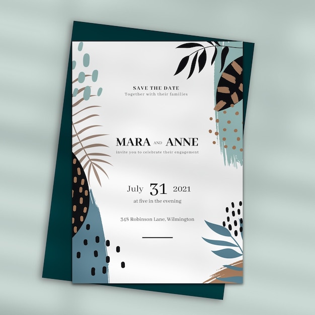 Conception D'invitation De Mariage