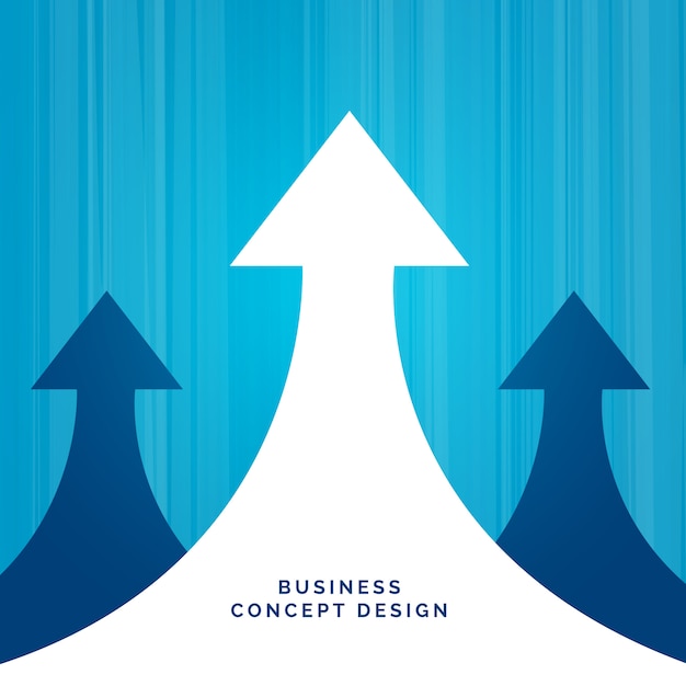 Conception De Leadership De Concept D'affaires Avec Flèche