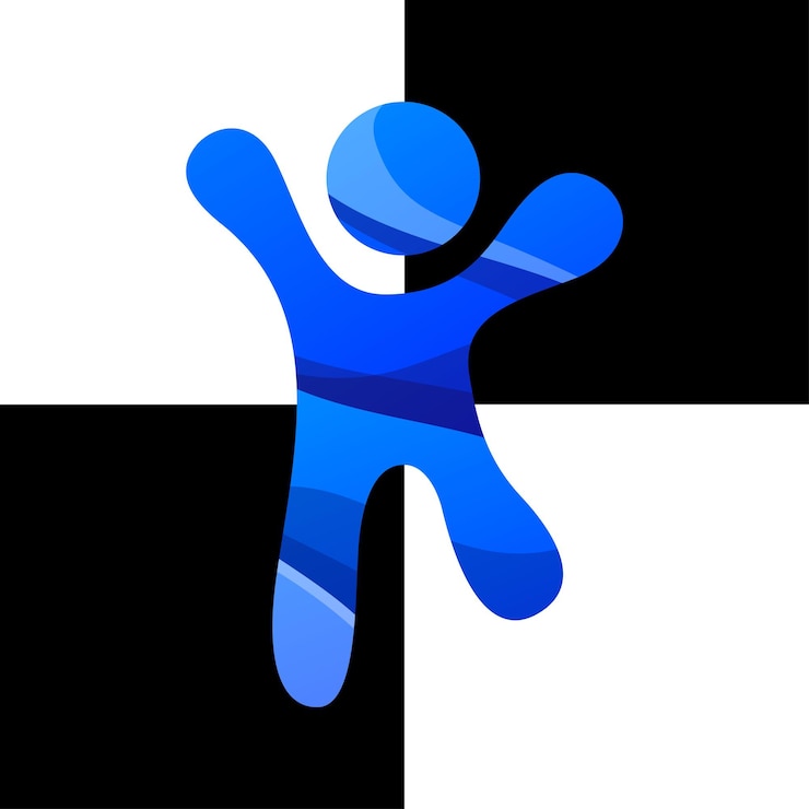 Vecteur gratuit conception de logo humain coloré
