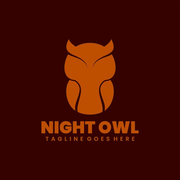 Vecteur gratuit conception de logo night owl