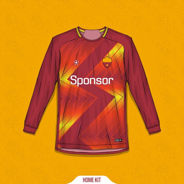 Conception de maillot de sport prêt à imprimer - Maillot de football pour sublimation