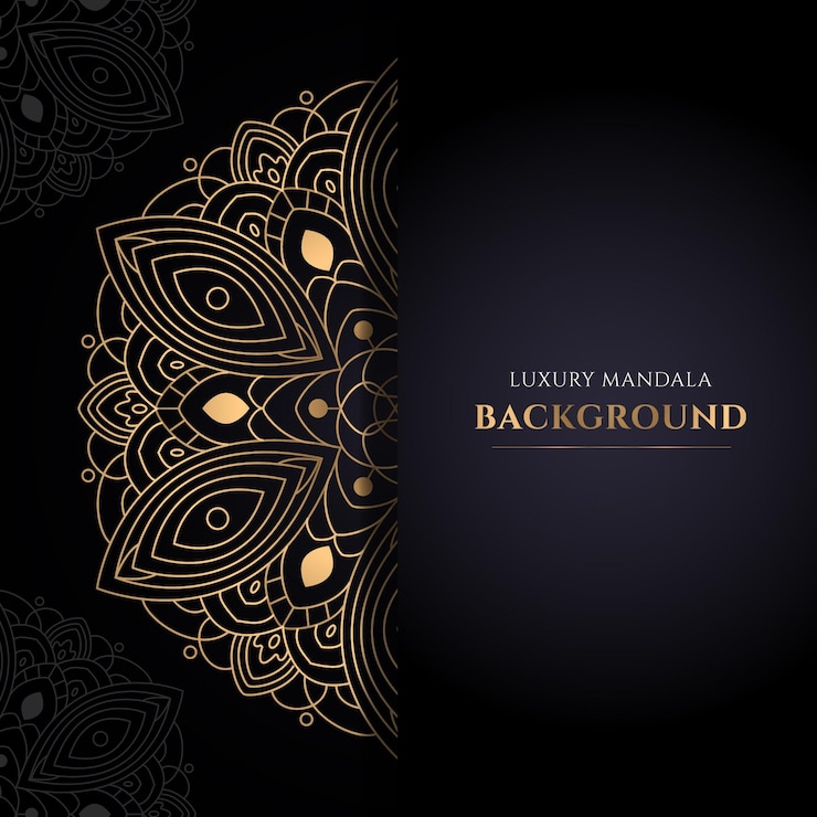 Vecteur gratuit conception d'un mandala doré en gradient