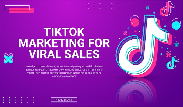 Vecteur gratuit conception de médias sociaux tiktok