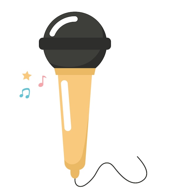 conception de microphone coloré