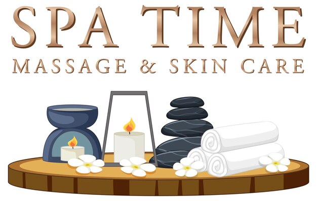 Conception de modèle d'affiche de spa de luxe