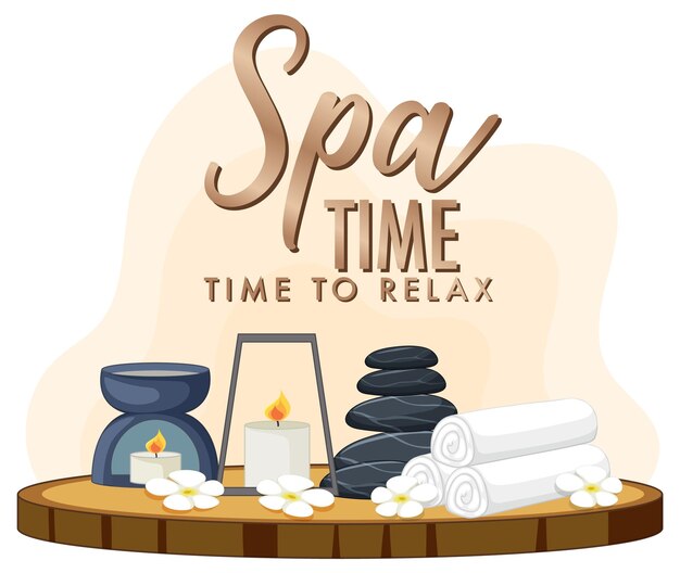 Conception de modèle d'affiche de spa de luxe
