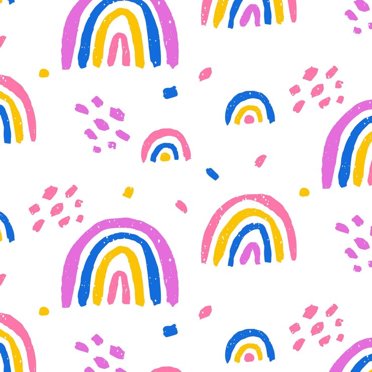 Vecteur gratuit conception de modèle arc-en-ciel aquarelle peinte à la main