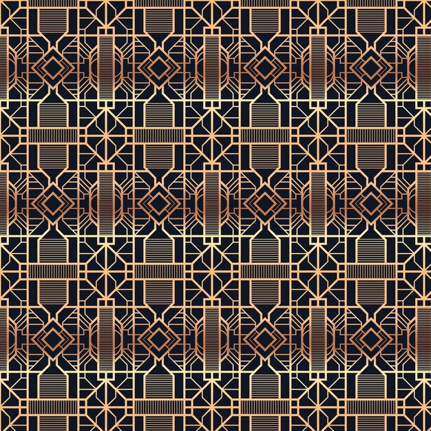 Conception de modèle d'art déco