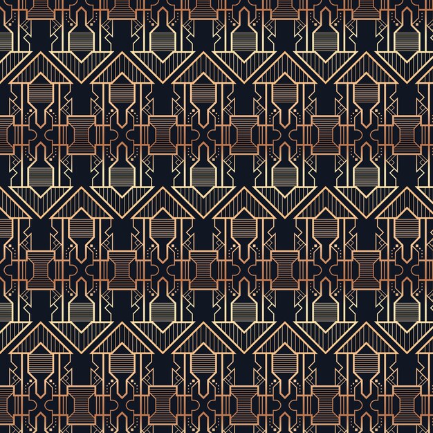 Conception de modèle d'art déco
