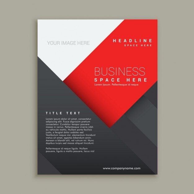 conception de modèle de brochure d'affaires minimum