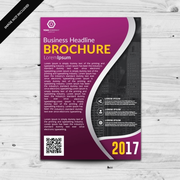 Vecteur gratuit conception de modèle brochure