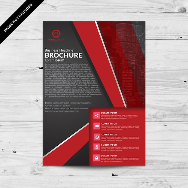 Vecteur gratuit conception de modèle brochure